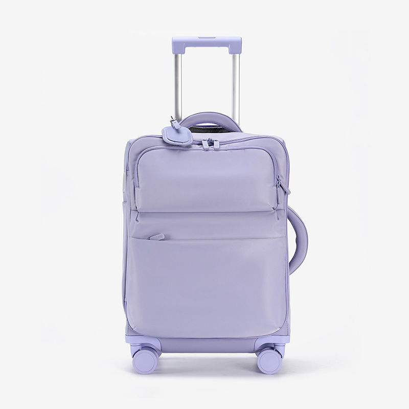 Travel Lock Tsa Approved - Damenhandgepäck, 20 Zoll ultraleichter Stoffkoffer mit