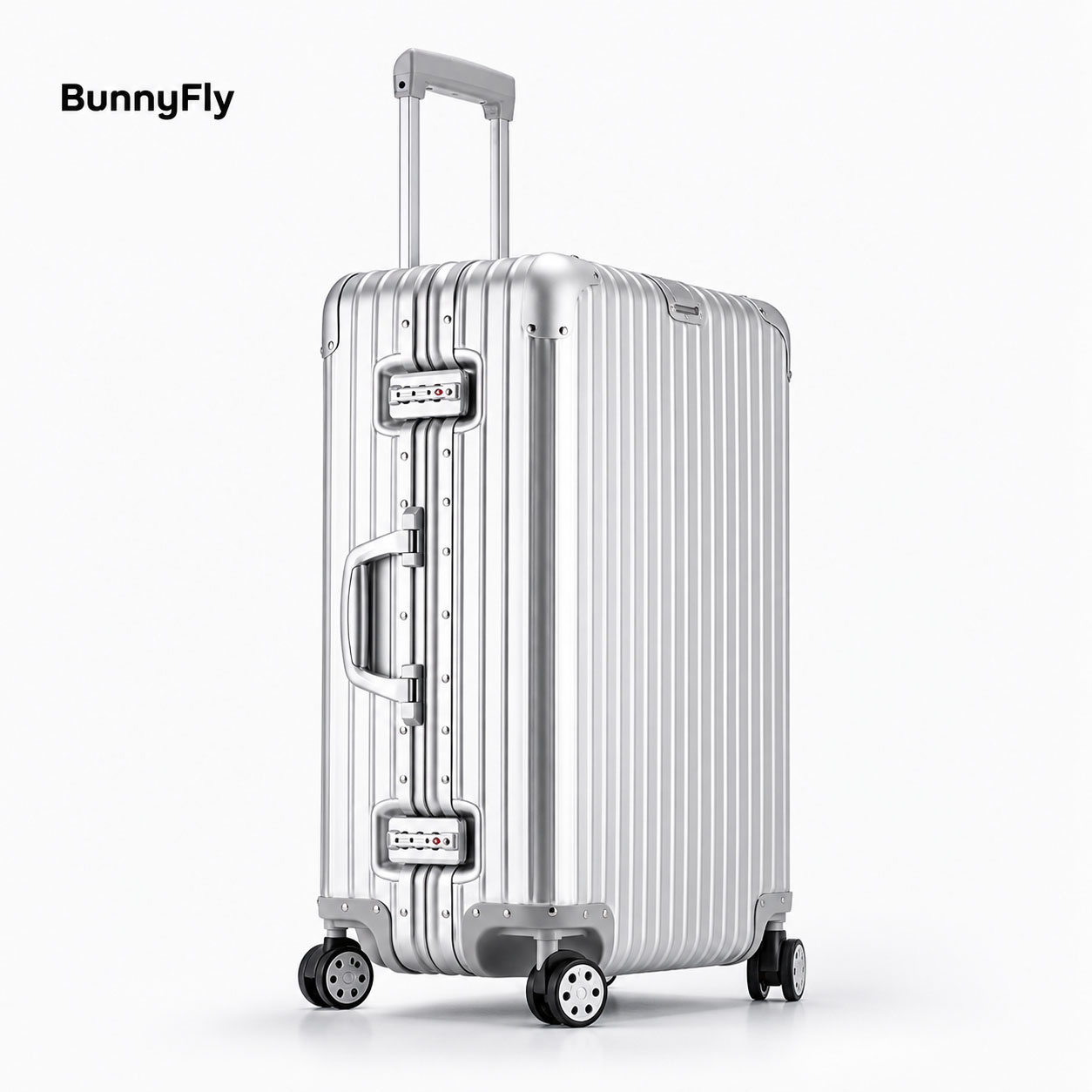 Travel Lock Tsa Approved - 24-Zoll Voll-Aluminium-Magnesium-Legierung Teleskop-Koffer Geschäftsreise-Gepäck mit Metall-Kombinationsschloss