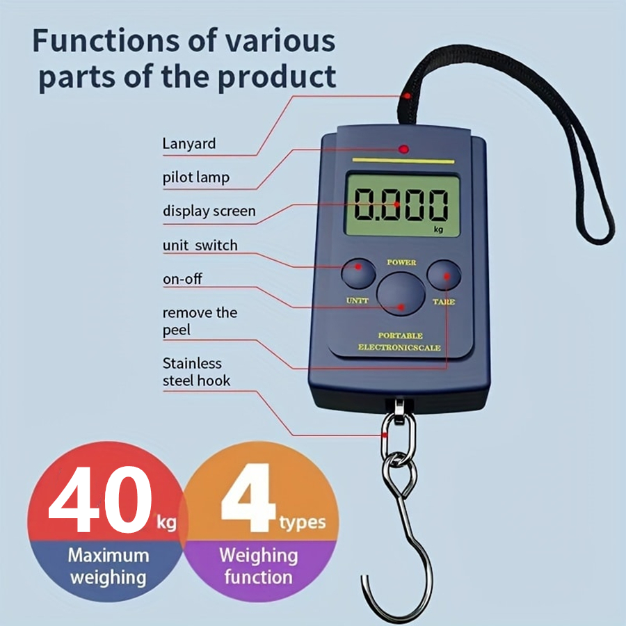 Travel Accessories Tech - 40 kg Multifunktionale Mini Elektronische Digitale
