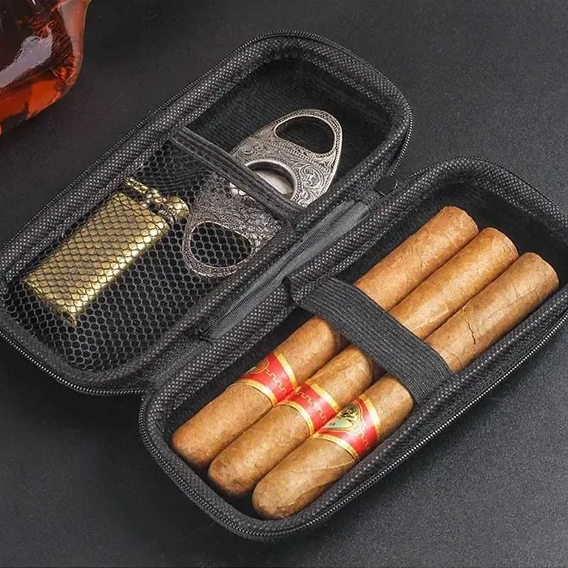 Travel Accessories Box - Tragbare Zigarrenhülle aus EVA, leichte Reise-Aufbewahrungstasche