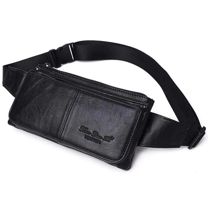 Travel Accessories Leather - Herren Hüfttasche Gürteltasche Echtleder Reise-Mode Echtes