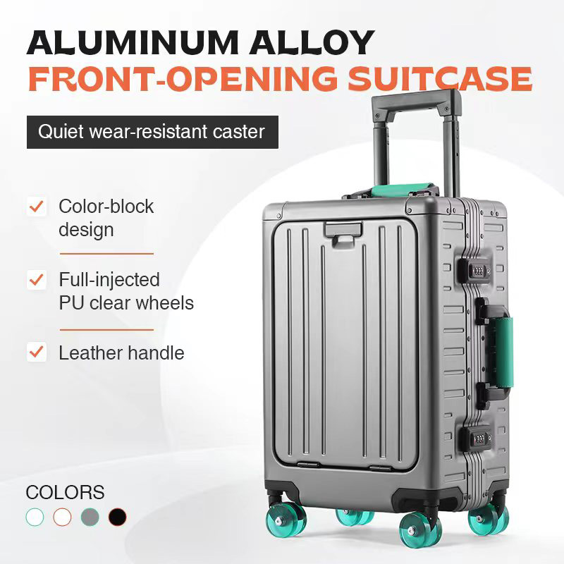 Travel Lock Tsa Approved - AIWEINY Koffer aus Aluminium-Magnesium-Legierung, Design mit