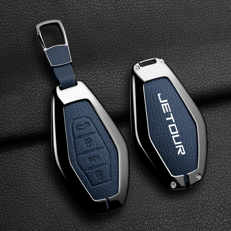 Travel Accessories High End - Hochwertige Metall-Autoschlüsselhülle für JETOUR Traveler X70