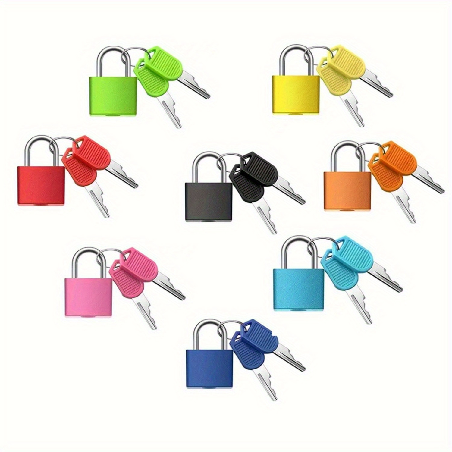 Travel Lock Tsa Approved - 6-teiliges Kofferschloss-Set, kleines, robustes Vorhängeschloss mit