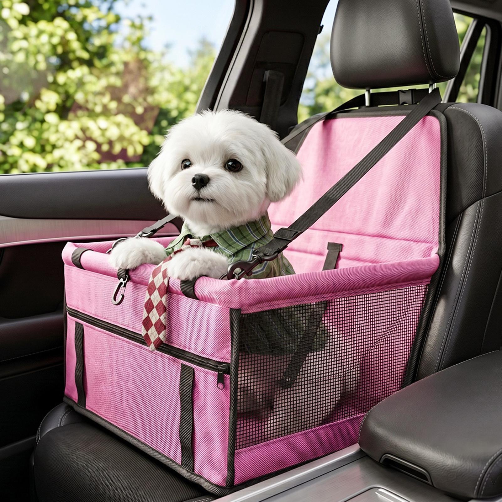 Travel Accessories Under 10 - Hunde-Autositz für kleine Hunde, wasserdicht, faltbar,