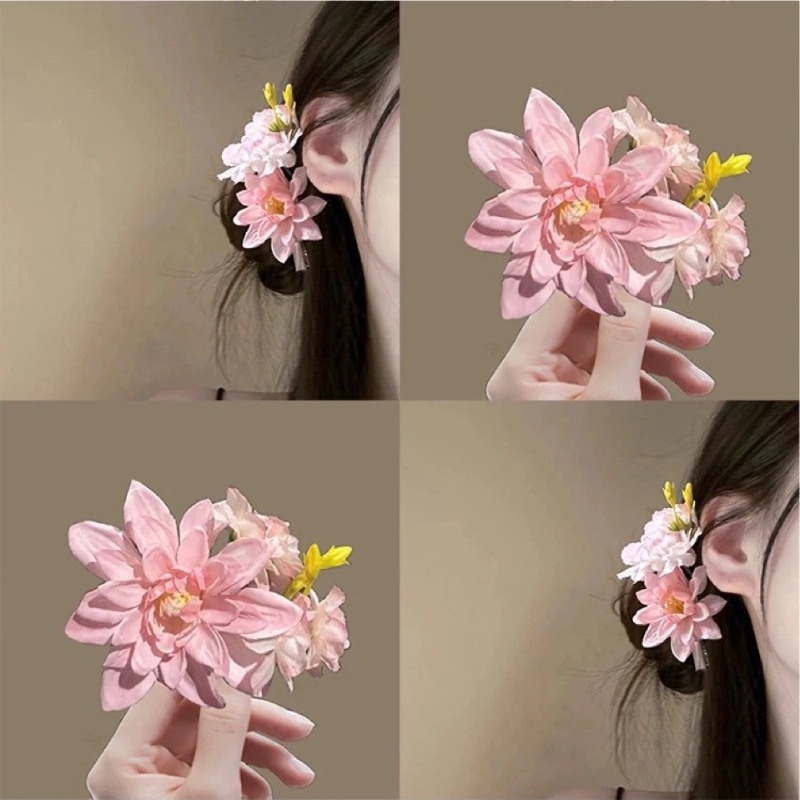 Travel Accessories Bunnings - Rosa-blaue Blumen-Haarspange im neuen chinesischen Stil,