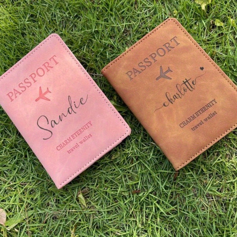 Travel Accessories Gifts For Her - Personalisierte Reisepasshülle, Kartenhalter, Geschenk für Sie