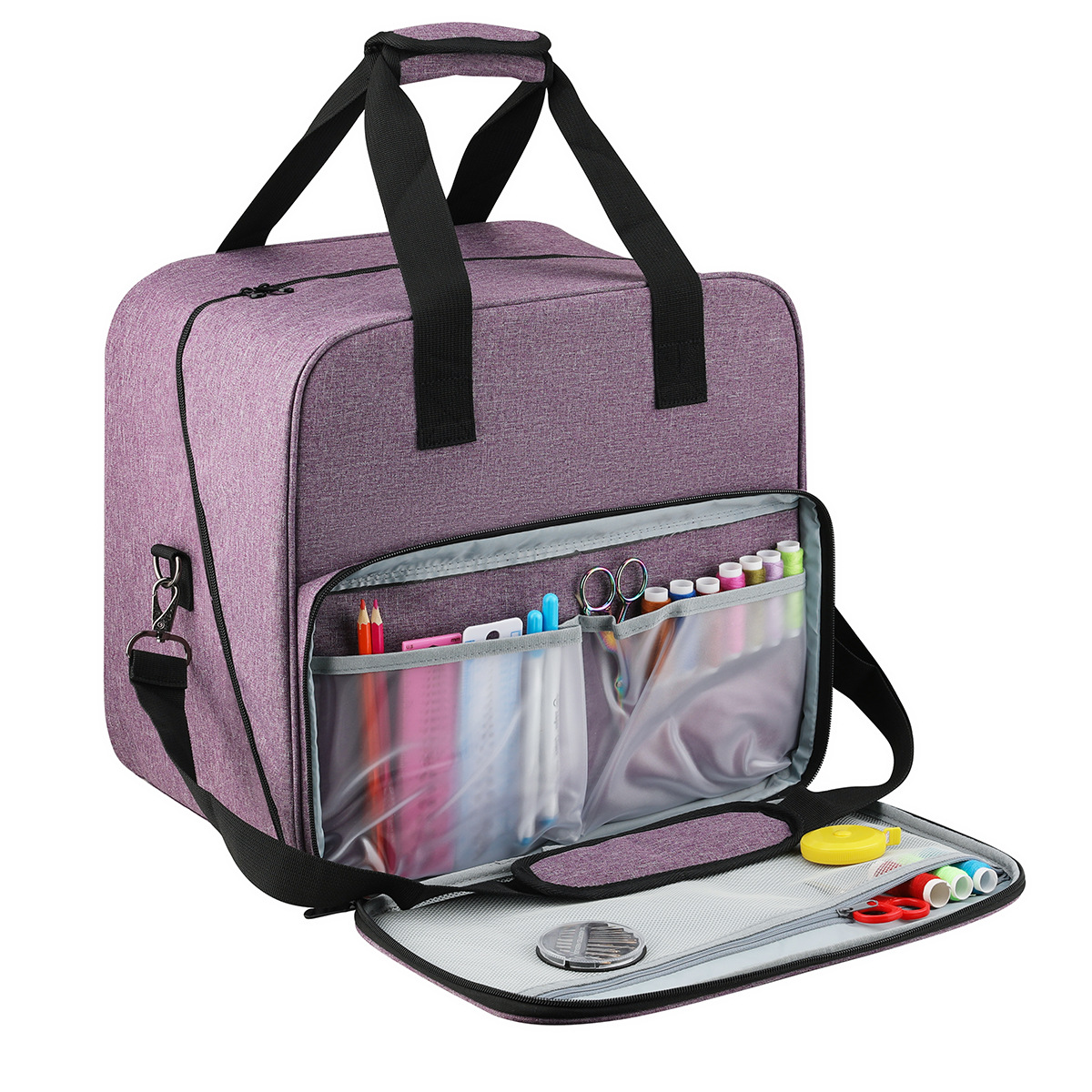 Travel Accessories To Sew - Große Nähmaschine Tasche Grau Farbe Lagerung