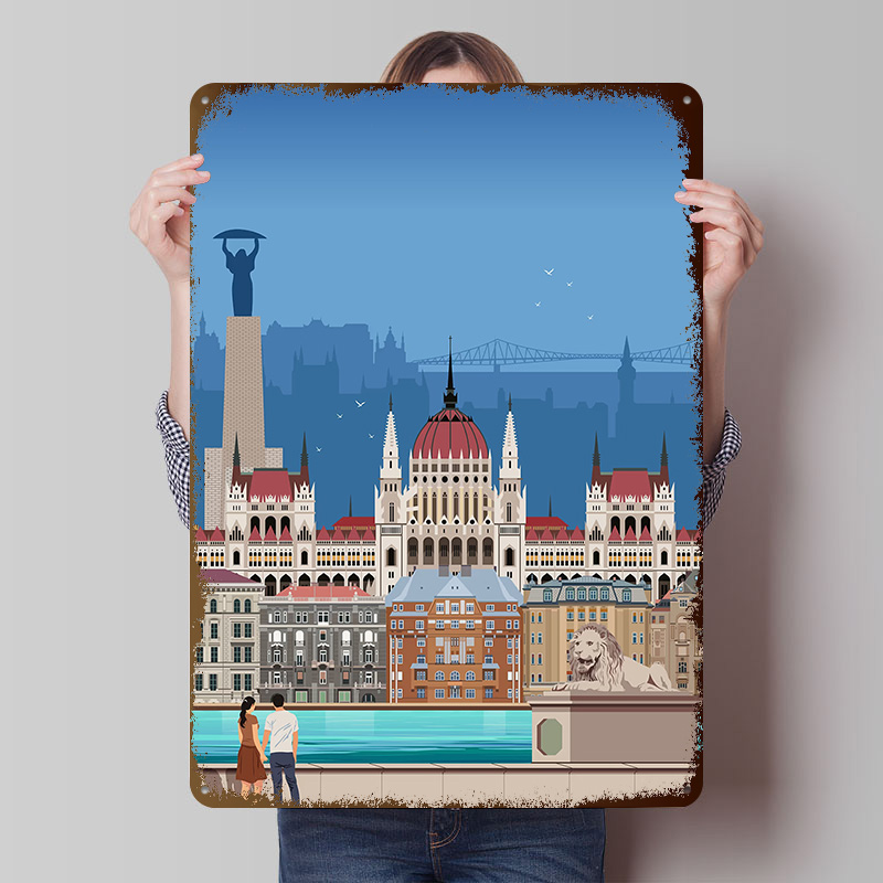 Budapest Reise-Poster aus Weiß – Travel Accessories For Europe Bewertung und Preis