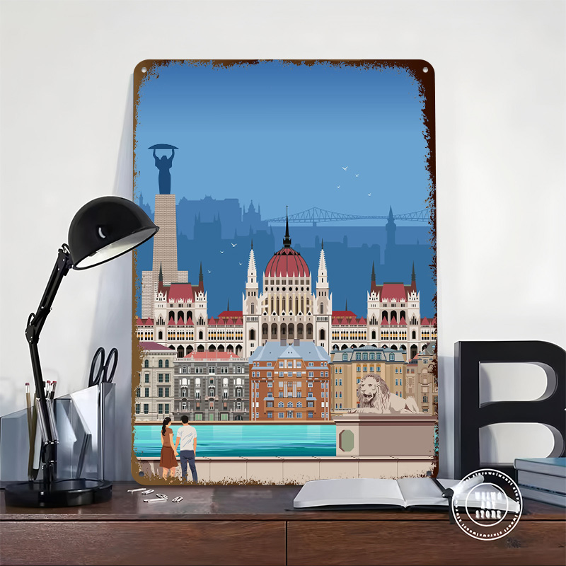 Budapest Reise-Poster aus Weiß – Travel Accessories For Europe Bewertung und Preis