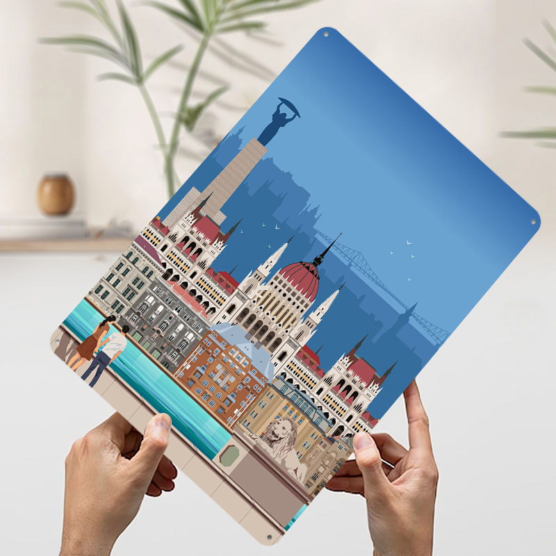 Budapest Reise-Poster aus Weiß – Travel Accessories For Europe Bewertung und Preis
