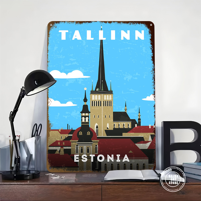 Estland Retro-Reiseplakat, per – Travel Accessories For Europe Bewertung und Preis