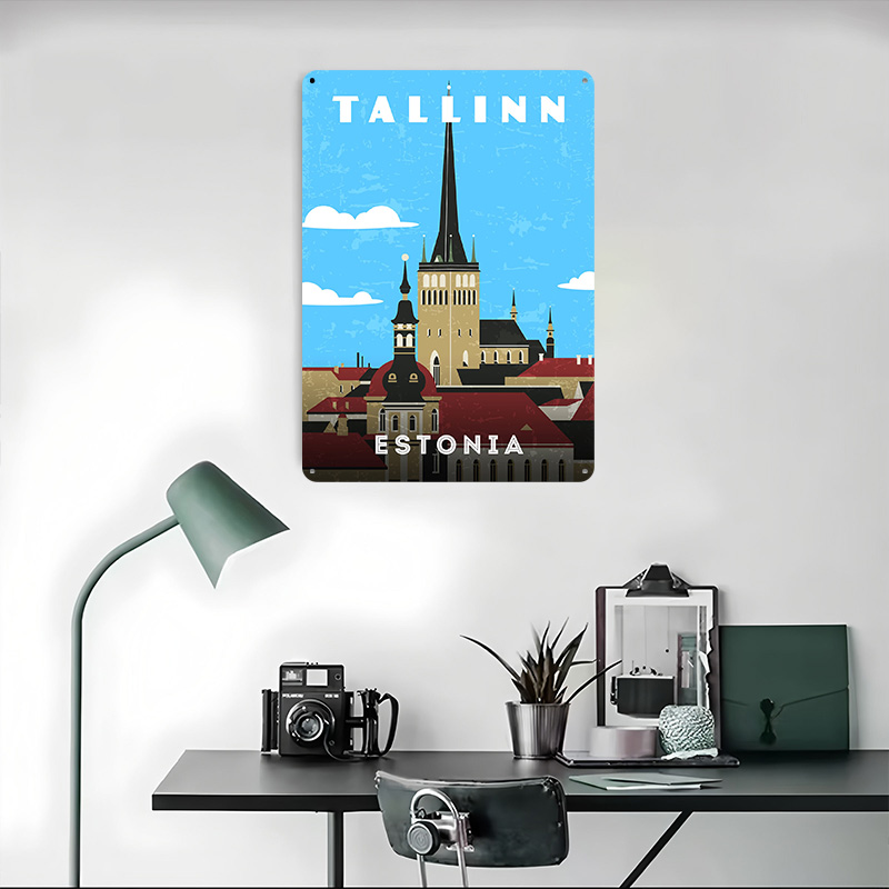 Estland Retro-Reiseplakat, per – Travel Accessories For Europe Bewertung und Preis