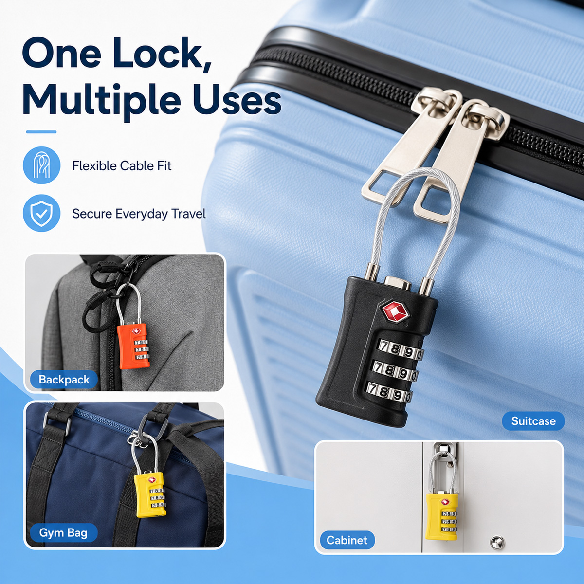 TSA-zugelassenes Gepäckschloss – Travel Lock Tsa Approved Bewertung und Preis