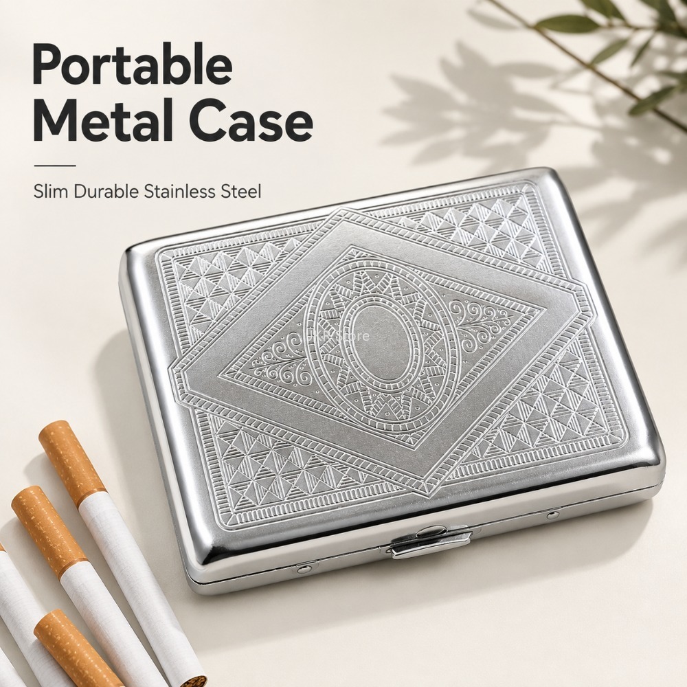 Edelstahl-Zigarettenetui mit P – Travel Accessories Box Bewertung und Preis