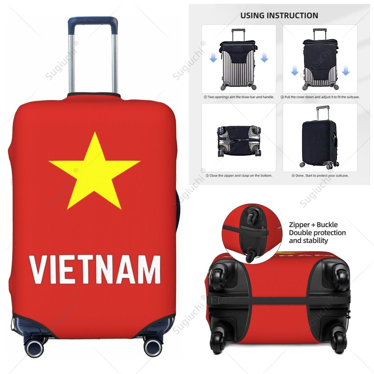Gepäckabdeckung mit Vietnam-Fl – Travel Accessories Vietnam Bewertung und Preis