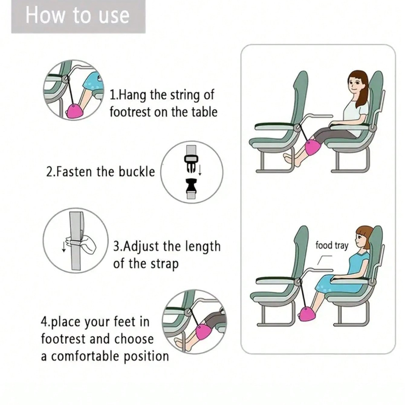Tragbare verstellbare Fußstütz – Travel Accessories In Train Bewertung und Preis
