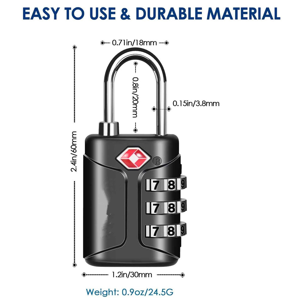TSA-zugelassene Gepäckschlösse – Travel Lock Tsa Approved Bewertung und Preis