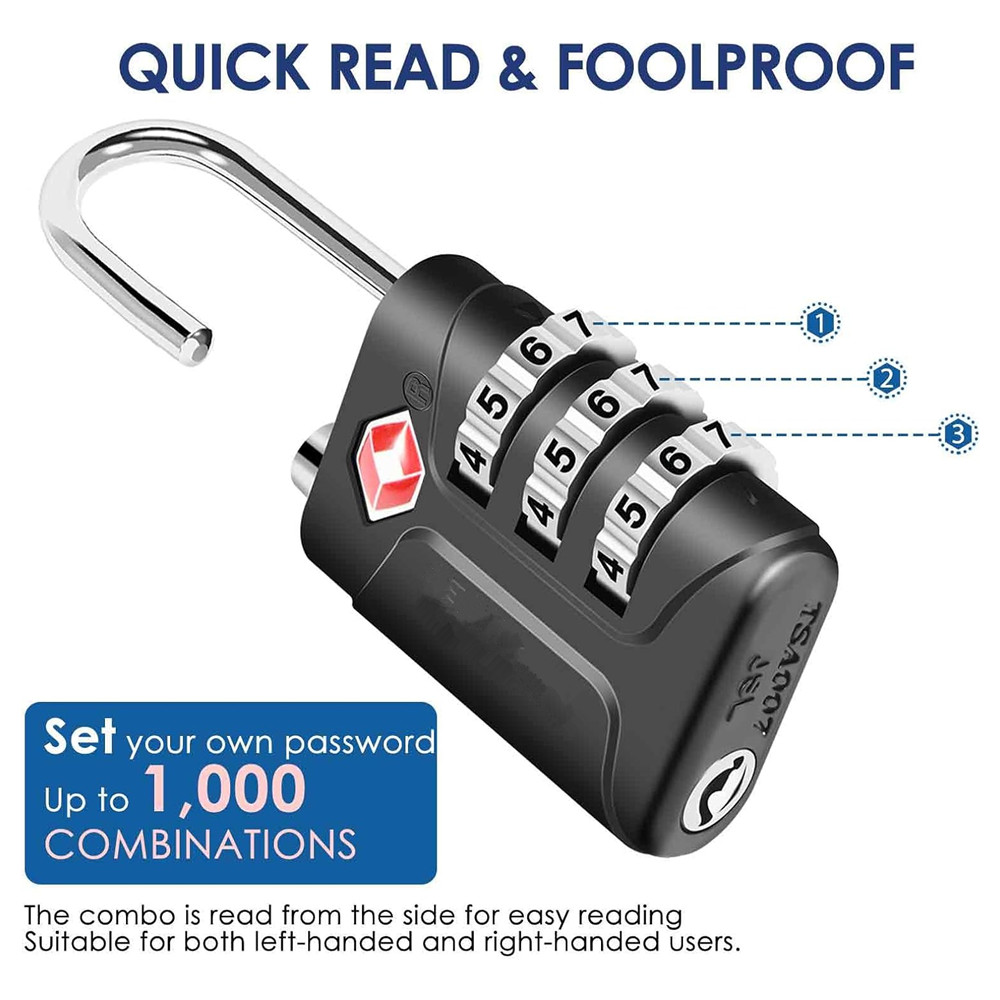 TSA-zugelassene Gepäckschlösse – Travel Lock Tsa Approved Bewertung und Preis