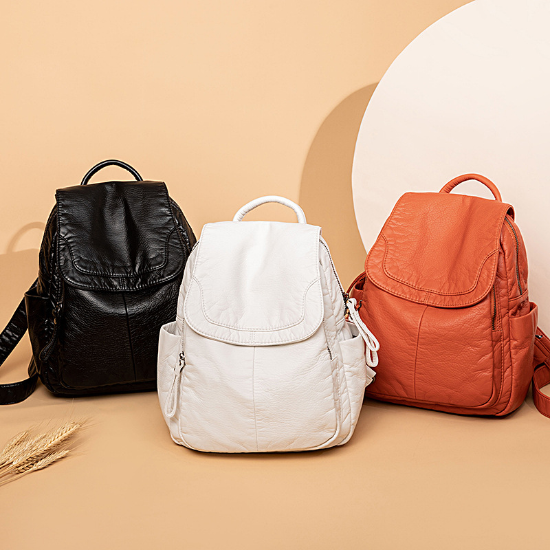 Damen rucksack weiß gewaschene – Travel Accessories Leather Bewertung und Preis