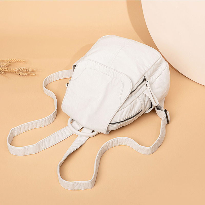 Damen rucksack weiß gewaschene – Travel Accessories Leather Bewertung und Preis