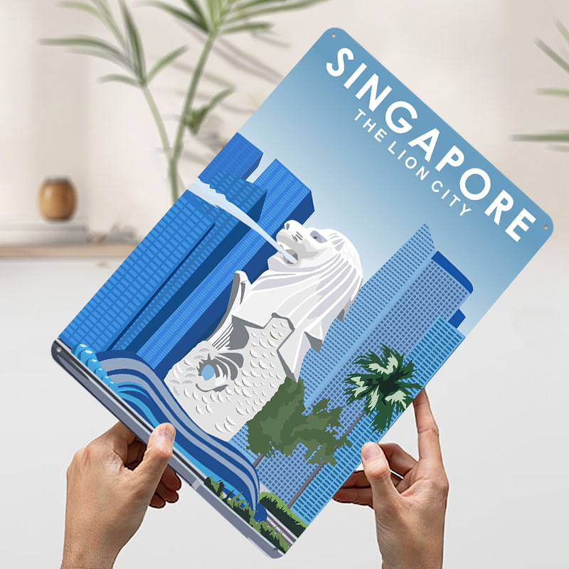 Singapore Reise-Metallposter,  – Travel Accessories Singapore Bewertung und Preis