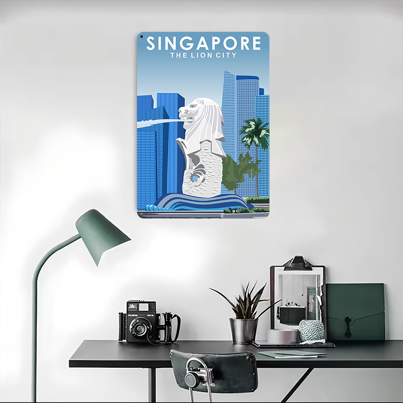 Singapore Reise-Metallposter,  – Travel Accessories Singapore Bewertung und Preis