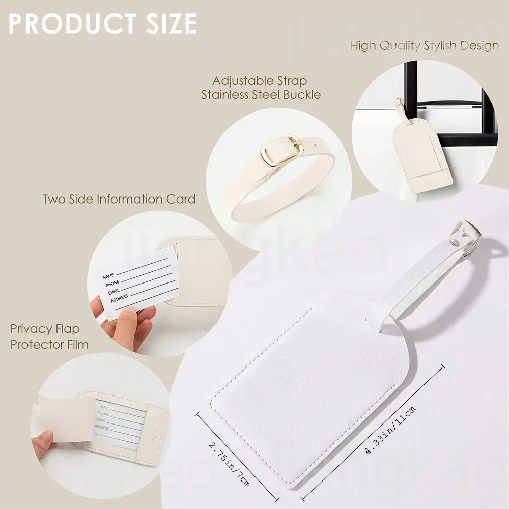 Personalisierter PU-Gepäckanhä – Travel Accessories Gifts For Her Bewertung und Preis