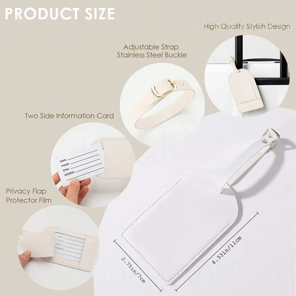 Personalisierter PU-Gepäckanhä – Travel Accessories Gifts For Her Bewertung und Preis