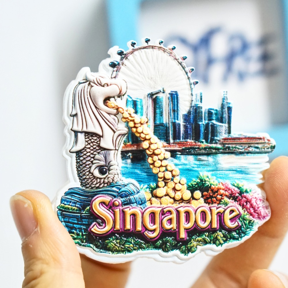 1 x Singapur-Kühlschrankmagnet – Travel Accessories Singapore Bewertung und Preis